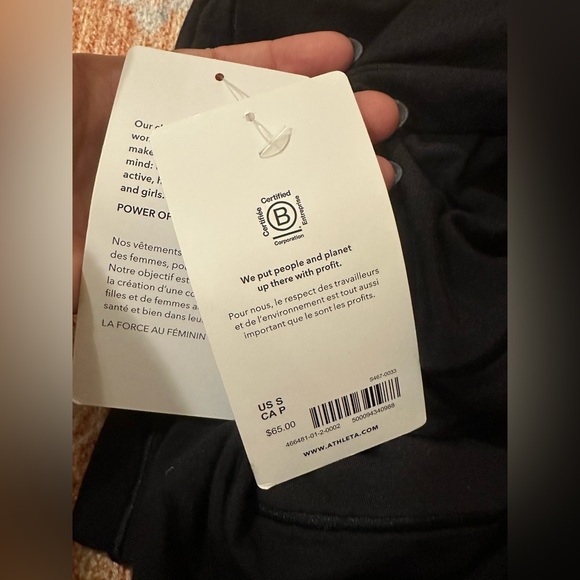 NWT athleta weekender tunic black size small style #466481 - Picture 2 of 7